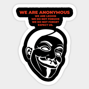 We are Anonymous 2 Sticker